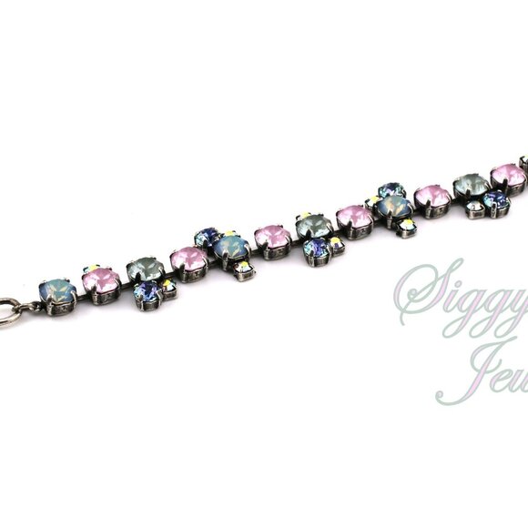 Spring Serenade Bracelet Made with Genuine Austrian Crystals in Pastels - Picture 8 of 9